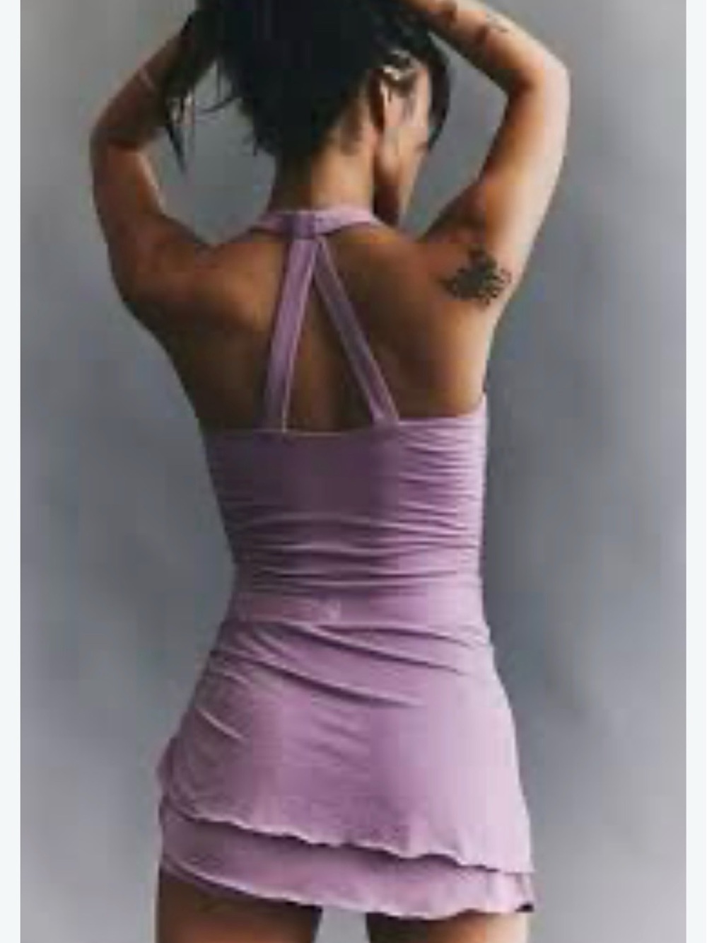 FP Movement Free People Little Bit of Love Skortsie Workout Dress Sz S Tennis